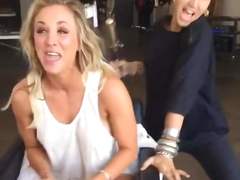 Braless Kaley Cuoco