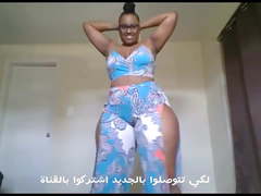 Biggest black moroccan ass dance chti7 ch3bi hot