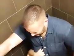 Hungarian girl toilet blowjob