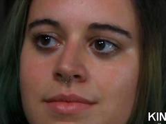 Cute girl is ready to receive hard pain BDSM porn