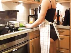 wife preparing dinner quick kitchen fuck - projectfundiary